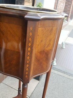 Edwardian Inlaid Mahogany Jardiniere Planter
