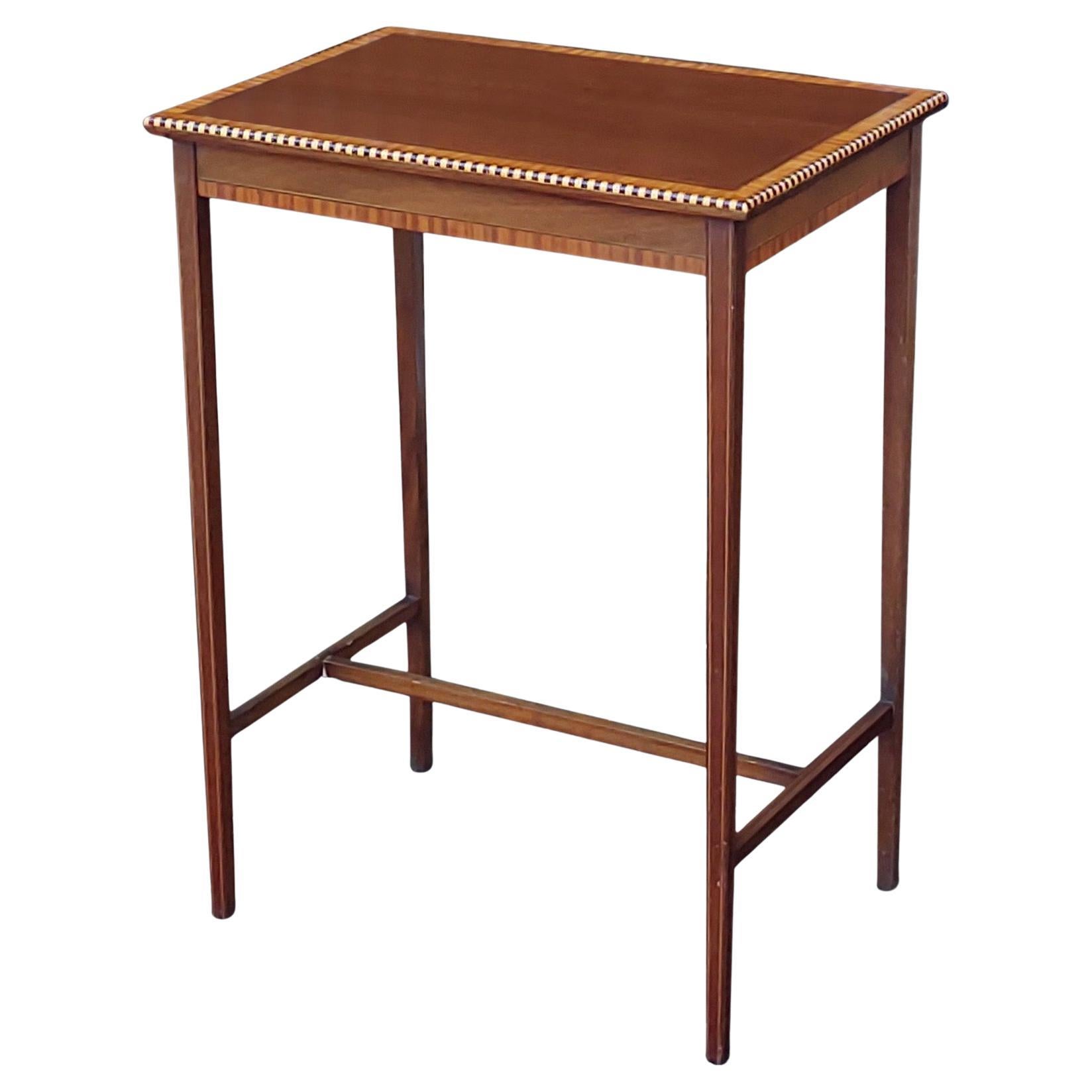 Edwardian Inlaid Mahogany Occasional Table For Sale