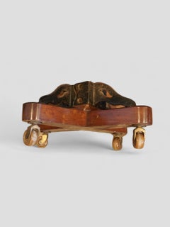 Edwardian inlaid mahogany revolving bookcase