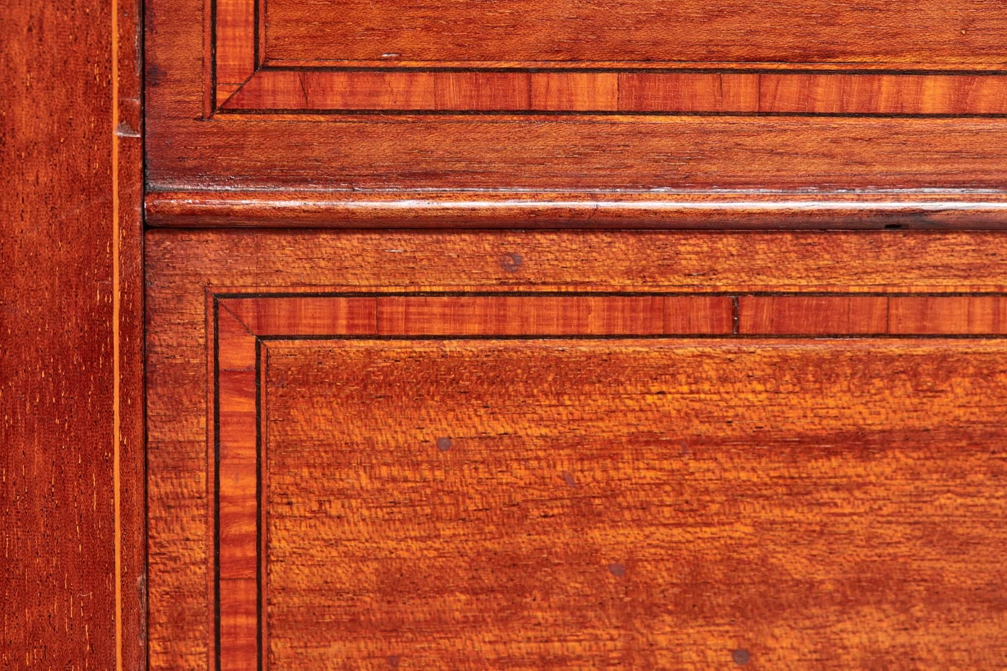 Mahogany Edwardian Inlaid Music Cabinet