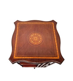 Edwardian Inlaid Revolving Bookcase