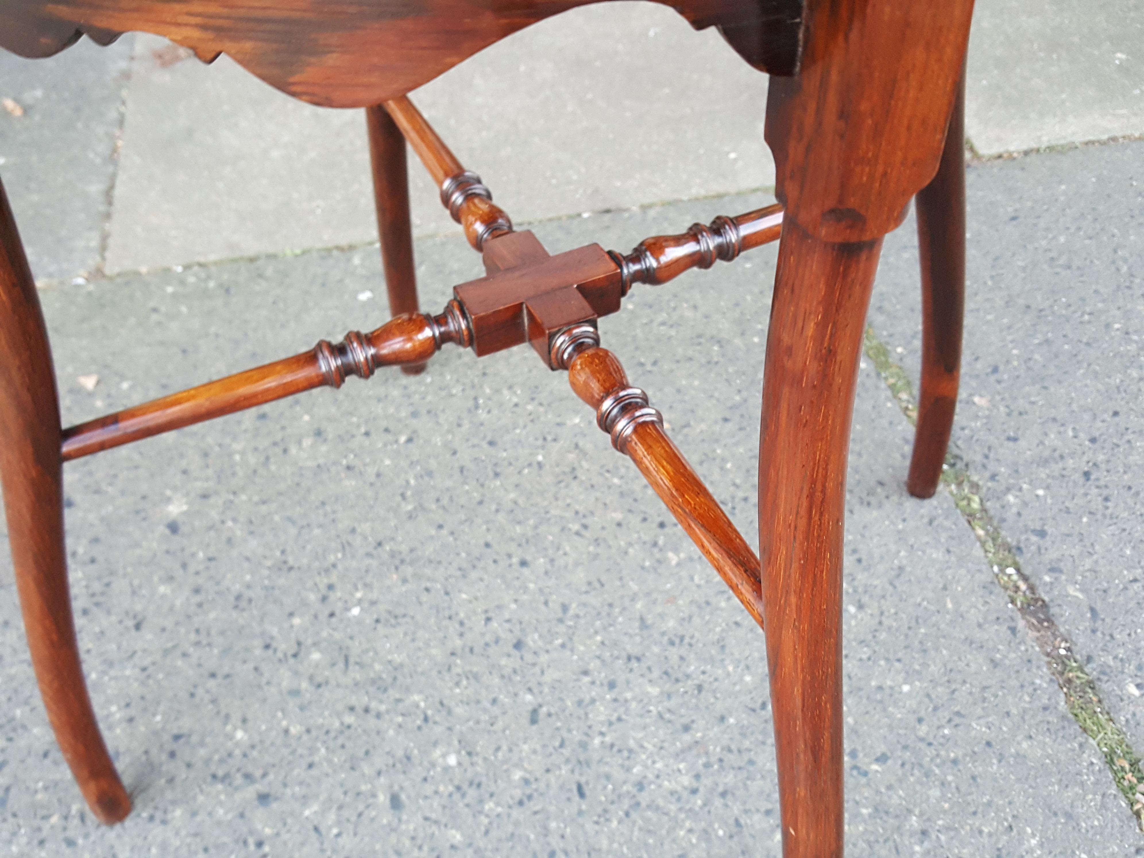 Early 20th Century Edwardian Inlaid Rosewood Occasional Side Table
