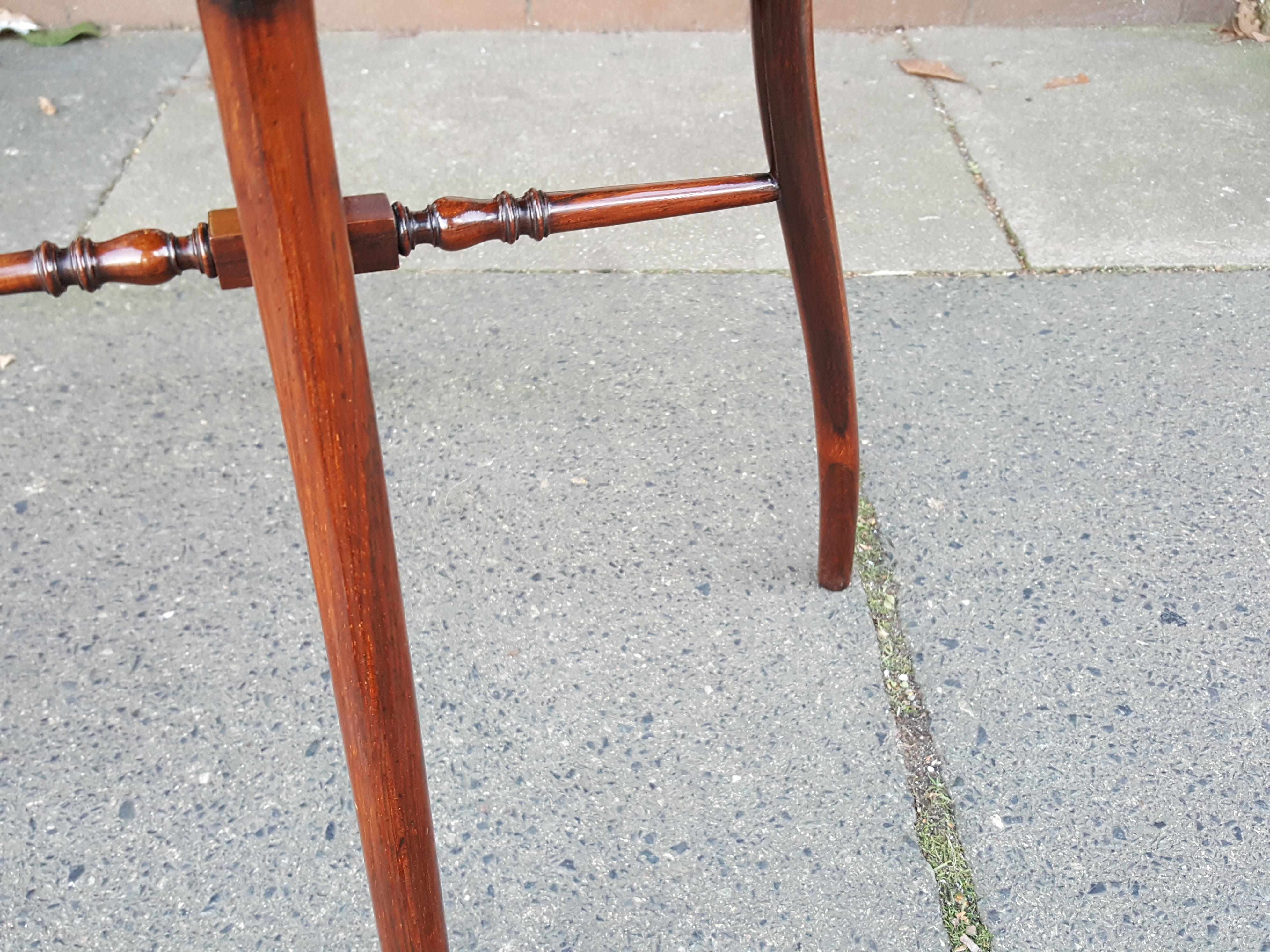 Edwardian Inlaid Rosewood Occasional Side Table 1