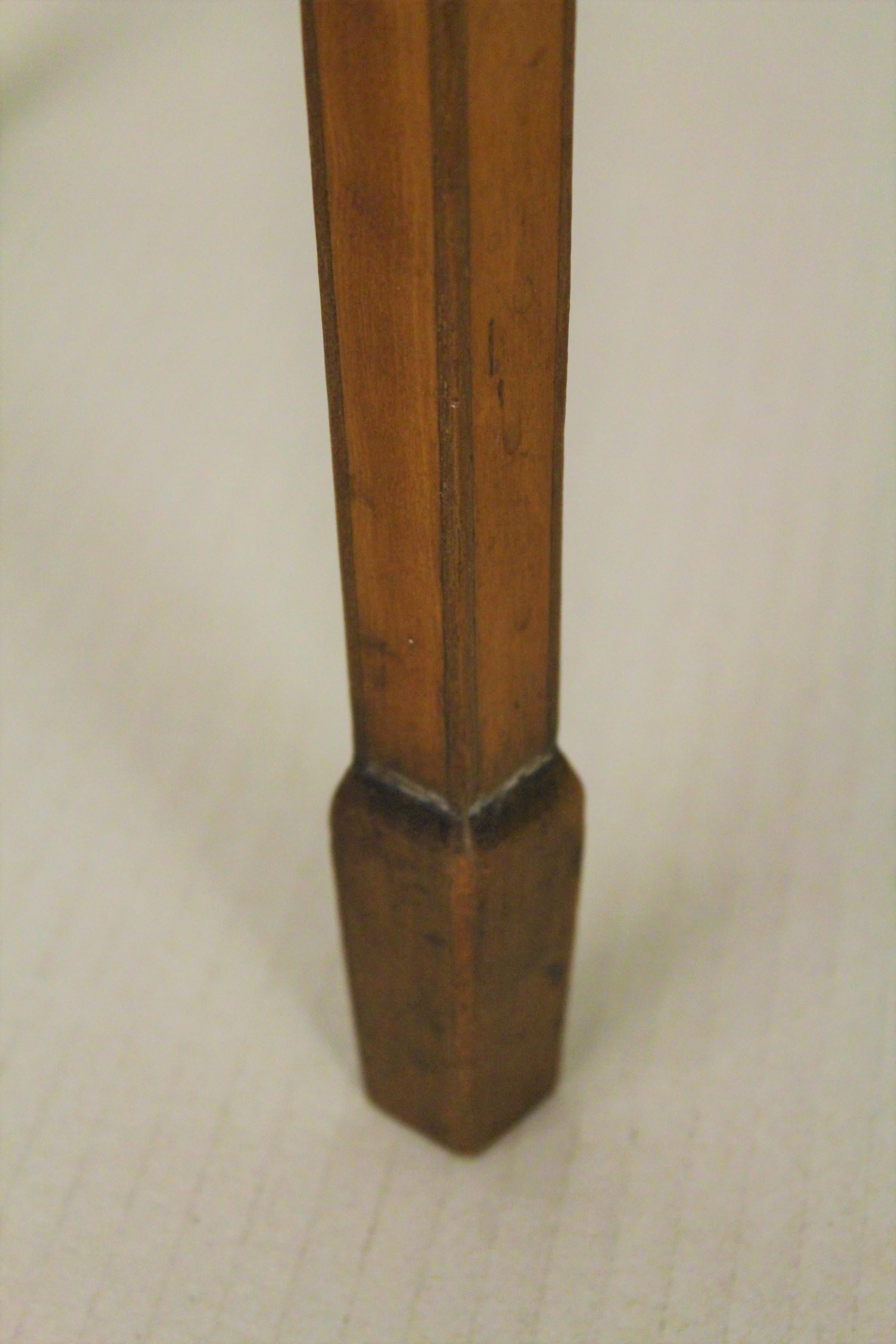 Early 20th Century Edwardian Inlaid Satinwood Demilune Card Table