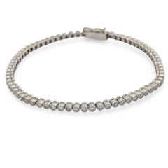 Bracelet de tennis en platine avec diamant de 2,12 carats d'inspiration édouardienne