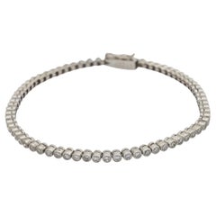Bracelet de tennis en platine avec diamant de 2,48 carats d'inspiration édouardienne
