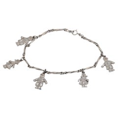Edwardianisch inspiriertes Platin-Armband mit 3,30 Karat Diamanten