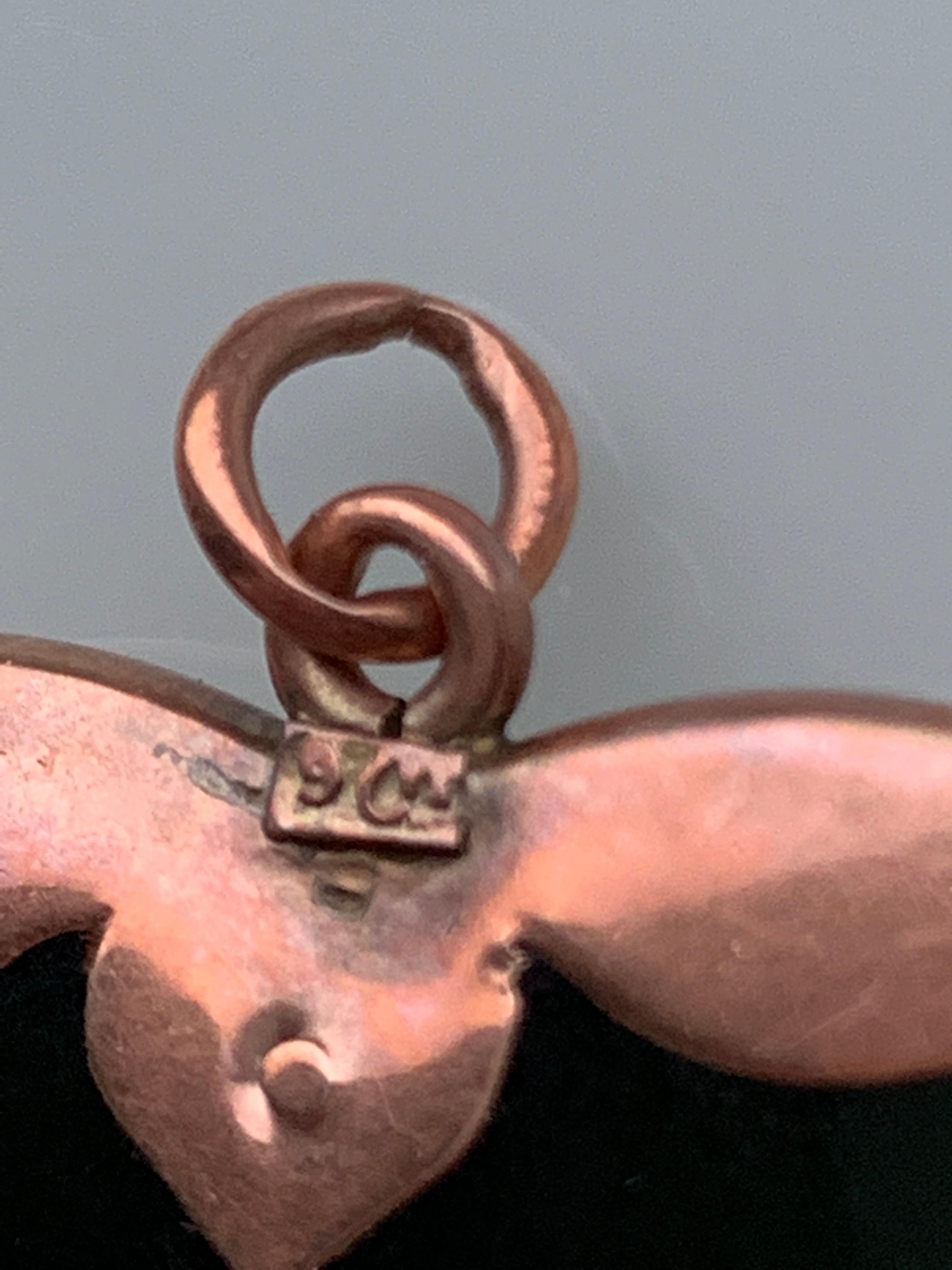 Donna Cuore edoardiano in pietra di giada con oro rosa 9ct in vendita