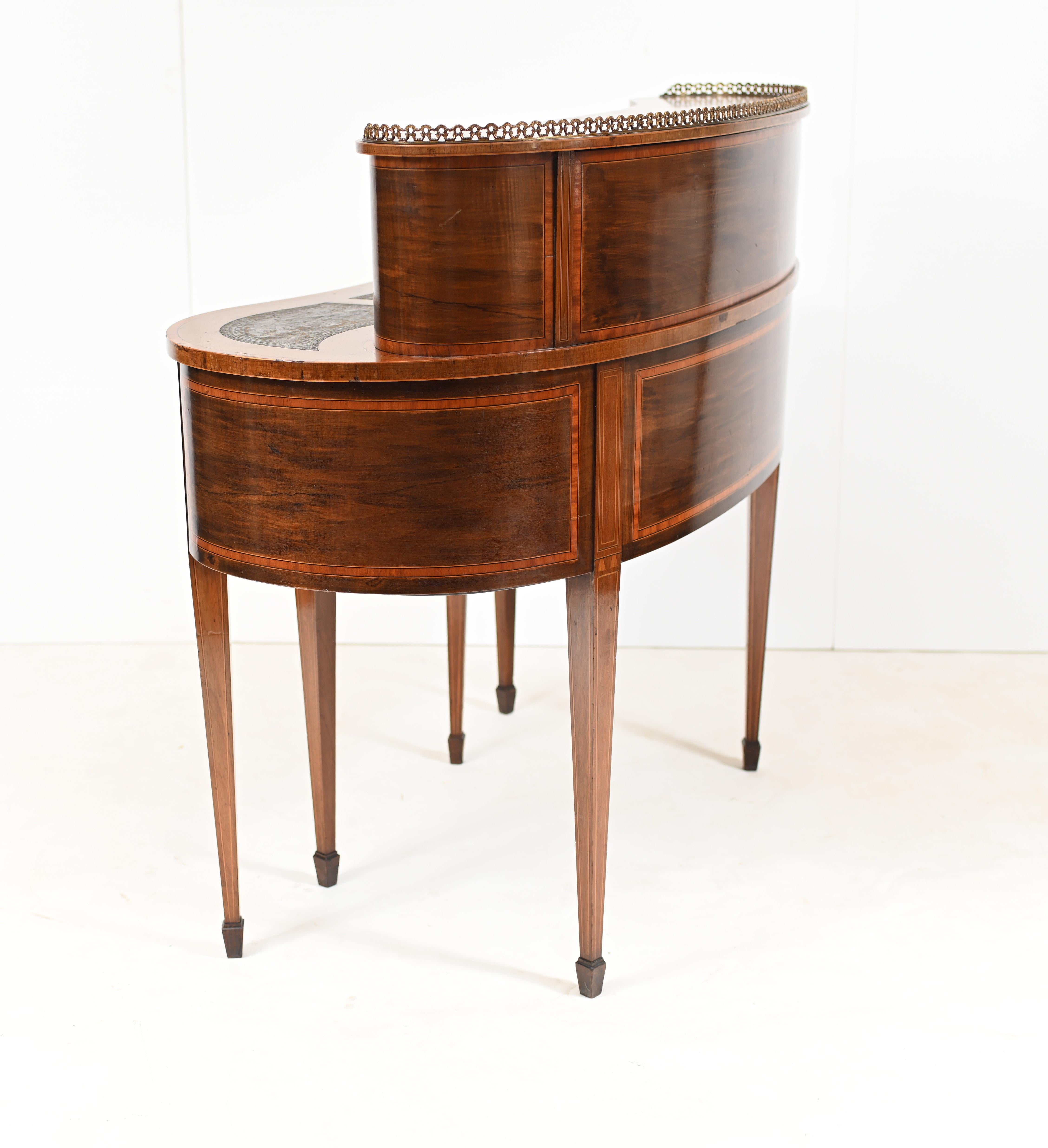 Edwardian Kidney Bean Desk Writing Table, 1910 For Sale 8