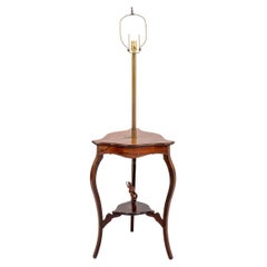 Vintage Edwardian Liberty Style Table Mounted Floor Lamp