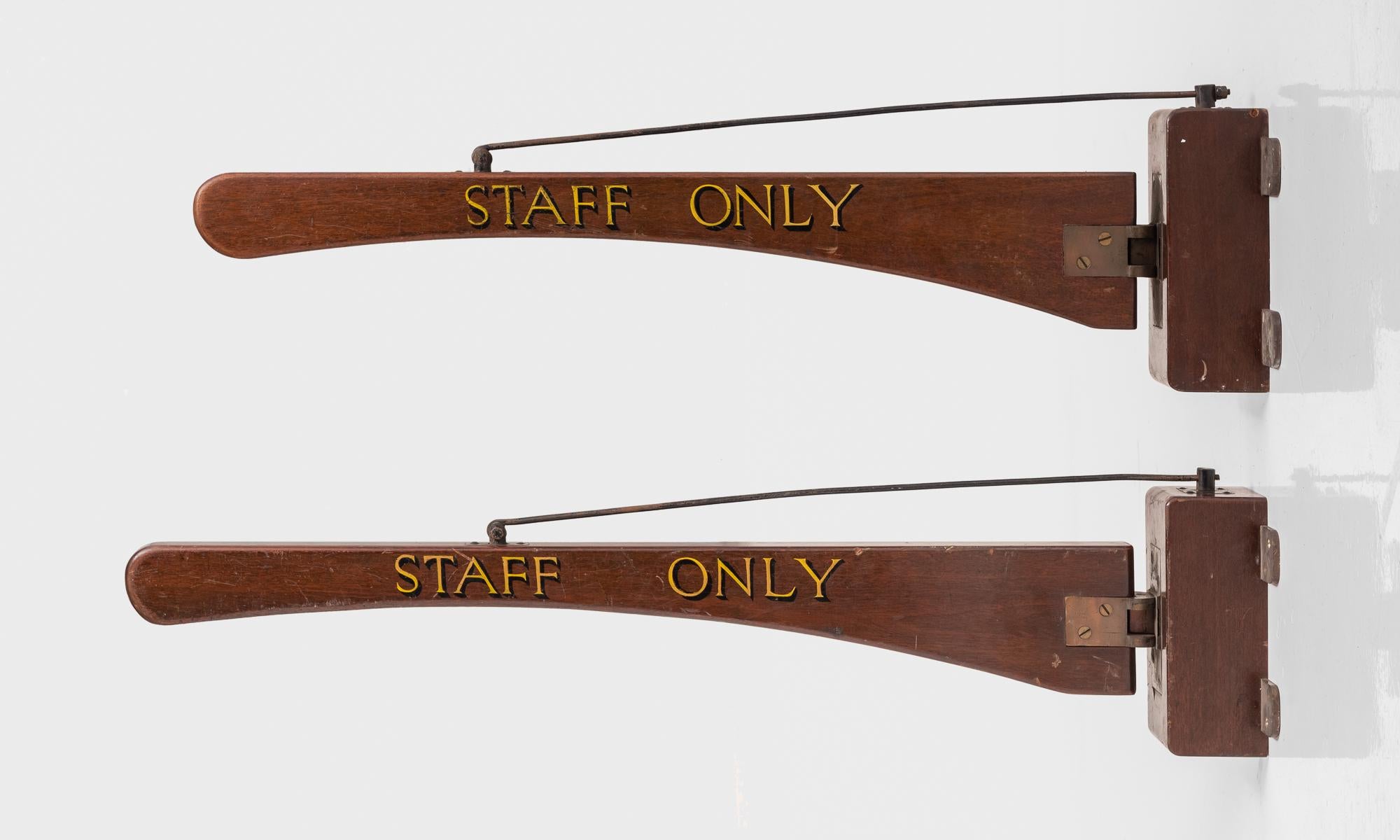 Edwardian Library Barrier Sign, England, circa 1910 For Sale at 1stDibs