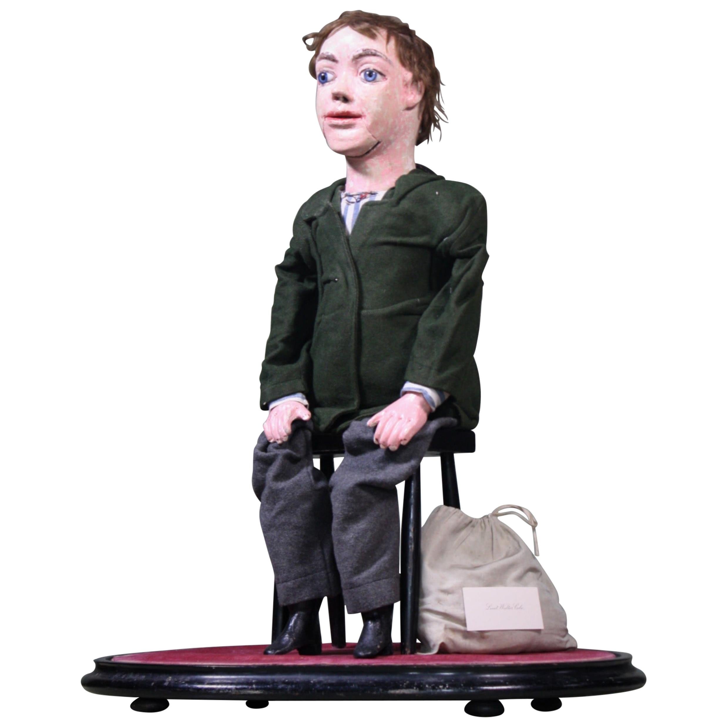 Edwardian Little Tommy Tucker, Lieutenant Walter Cole Ventriloquist Puppet Doll