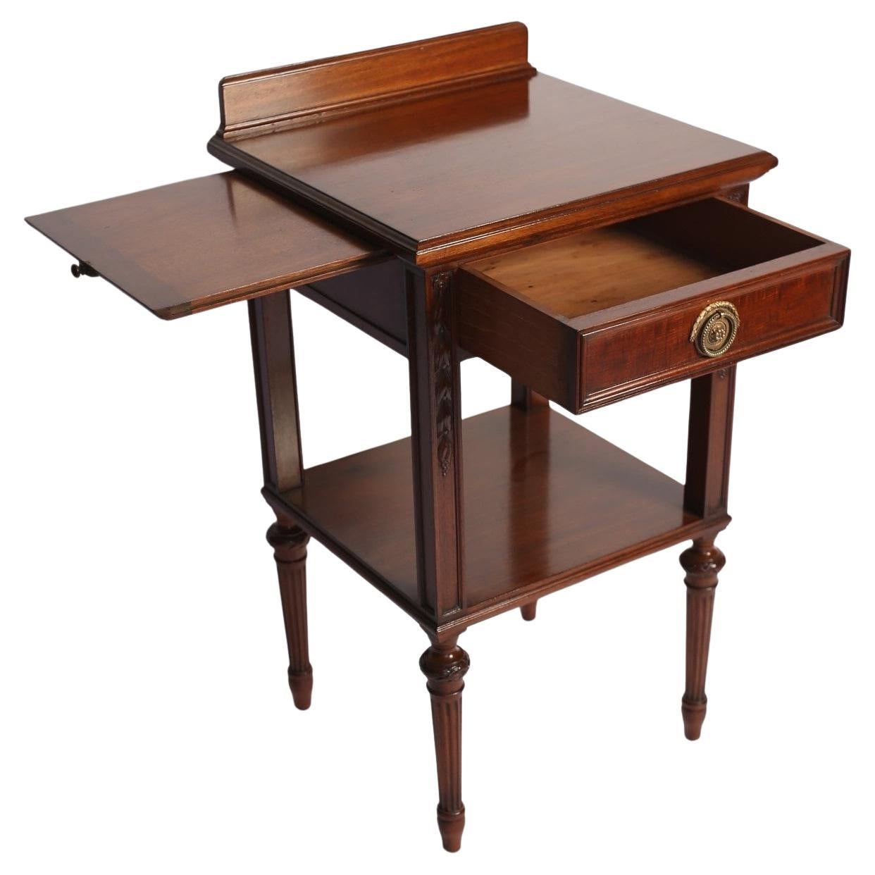 2stöckiger edwardianischer Mahagoni-Tisch Waring & Gillow aus Mahagoni