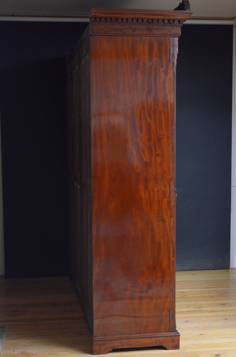 Edwardian Mahogany 3 Door Wardrobe For Sale At 1stdibs