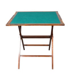 Tragbarer Spieltisch aus Mahagoni und Buchsbaum im edwardianischen Stil von W. Thornhill & Co.