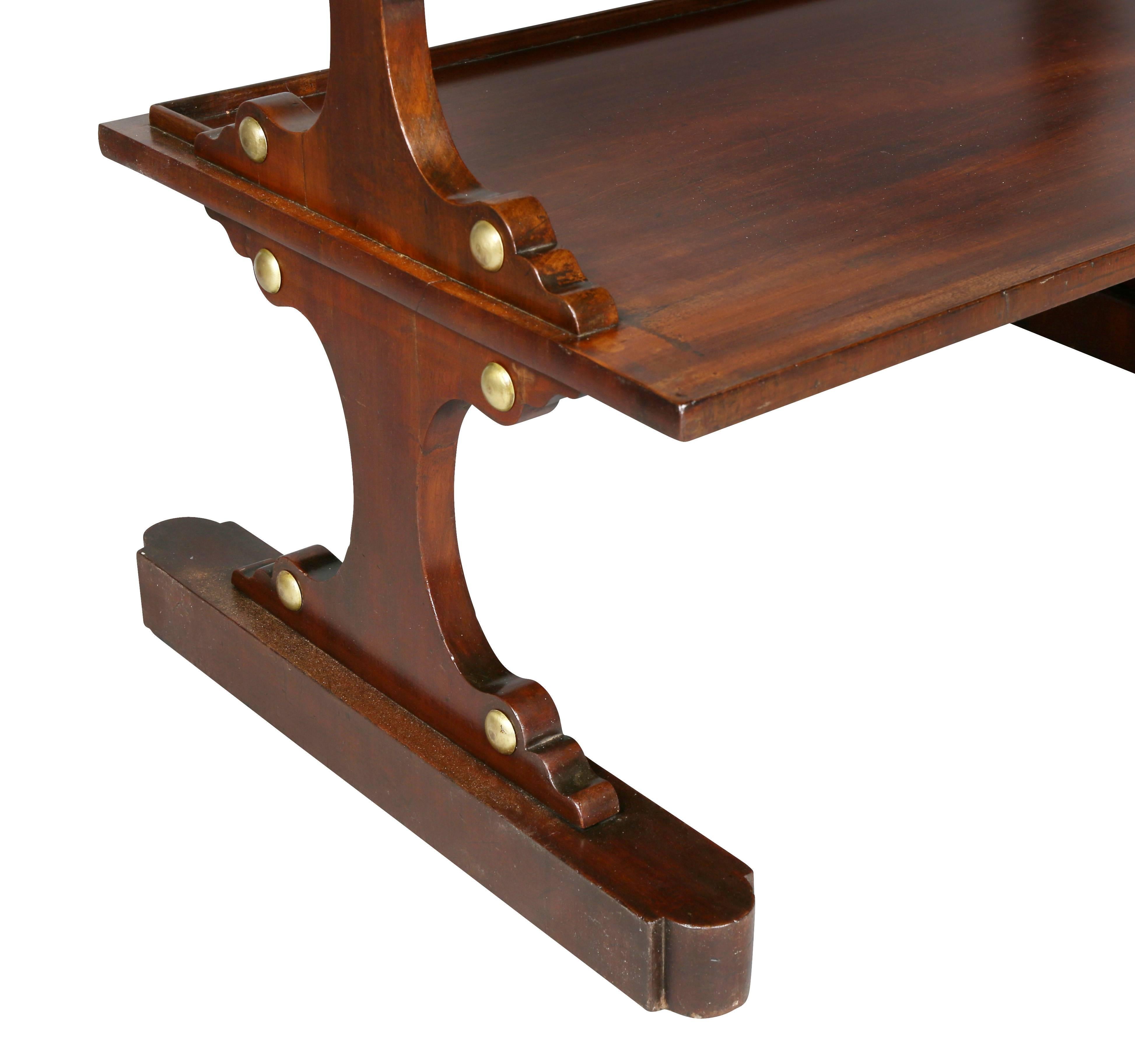 Other Edwardian Mahogany and Crossbanded End Table For Sale