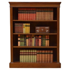 Edwardian Mahogany and Inlaid Open Bookcase