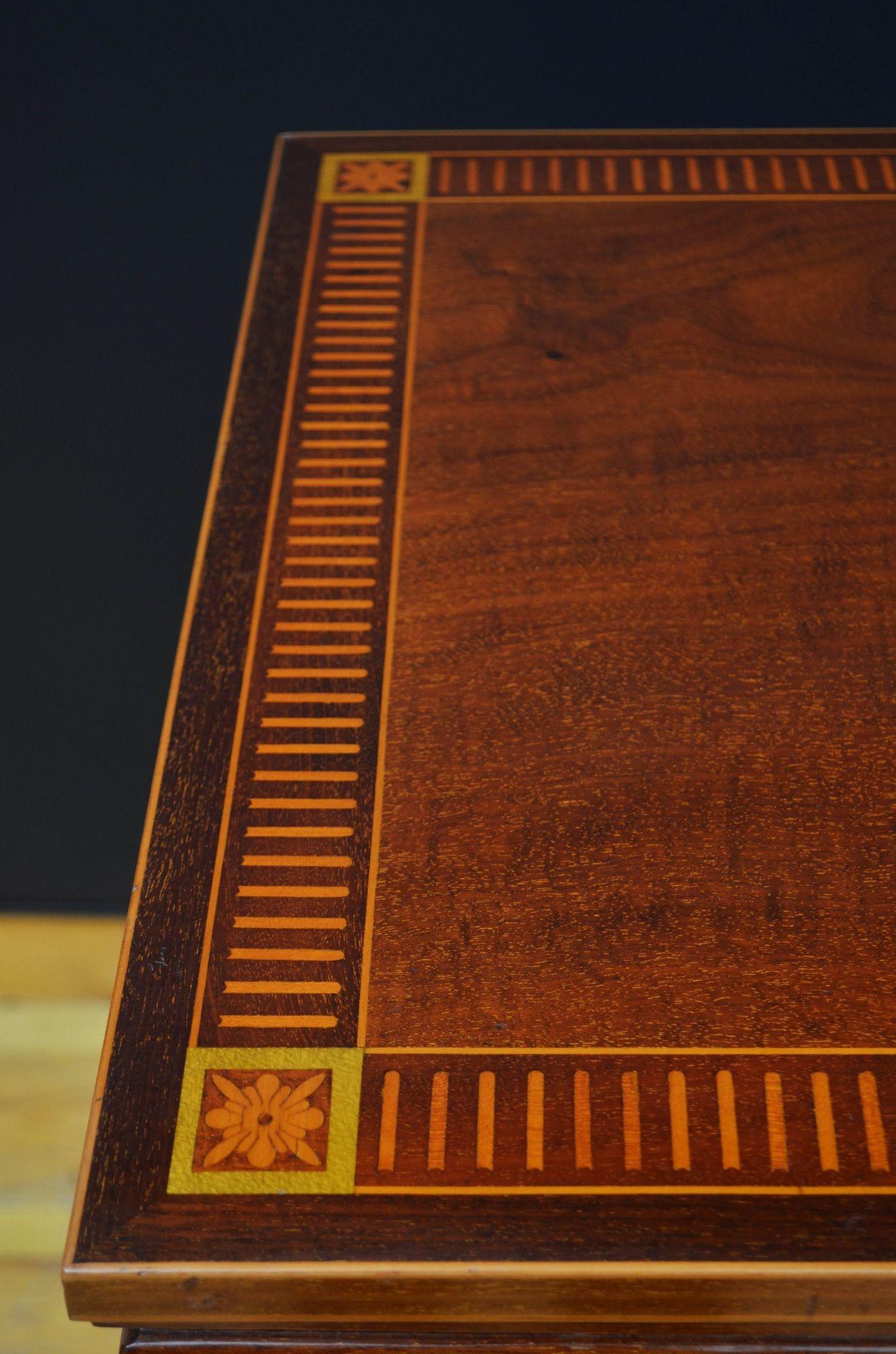 Edwardian Mahogany and Inlaid Revolving Bookcase 1