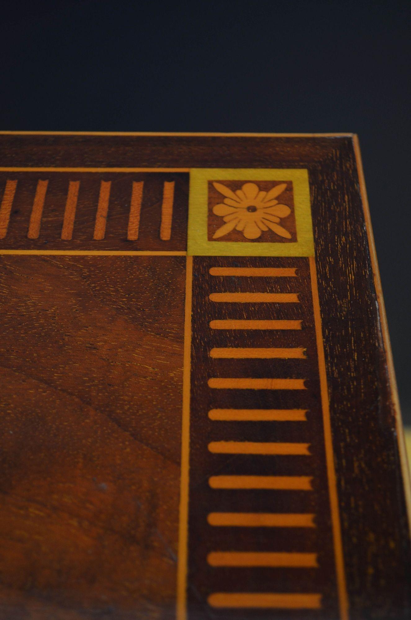 Edwardian Mahogany and Inlaid Revolving Bookcase 3