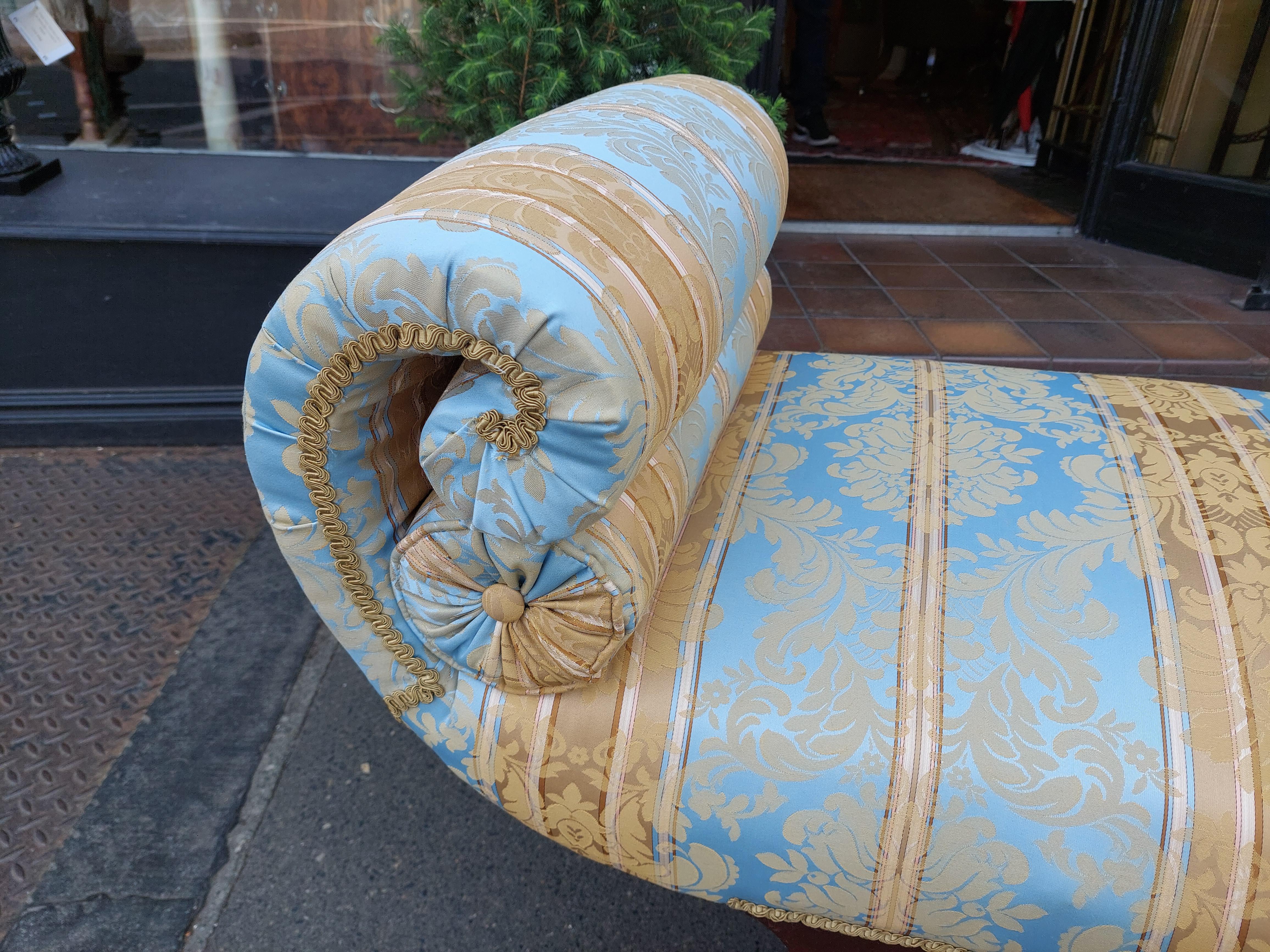 Edwardian Mahogany and Inlaid Window Seat en venta 3