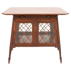Edwardian Mahogany and Satinwood Table Cabinet