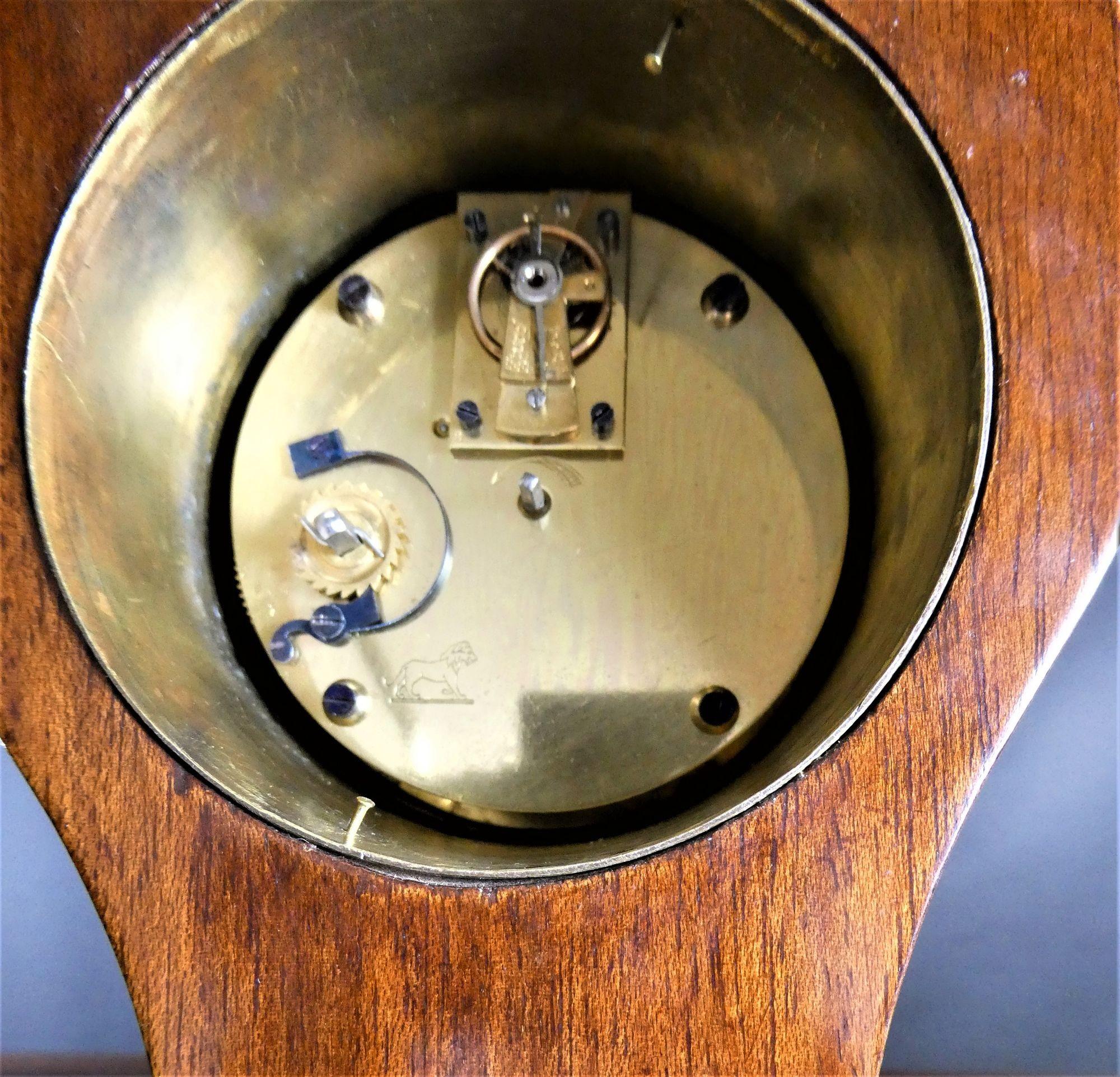 Early 20th Century Edwardian Mahogany Balloon Mantel Clock, Asprey, London For Sale