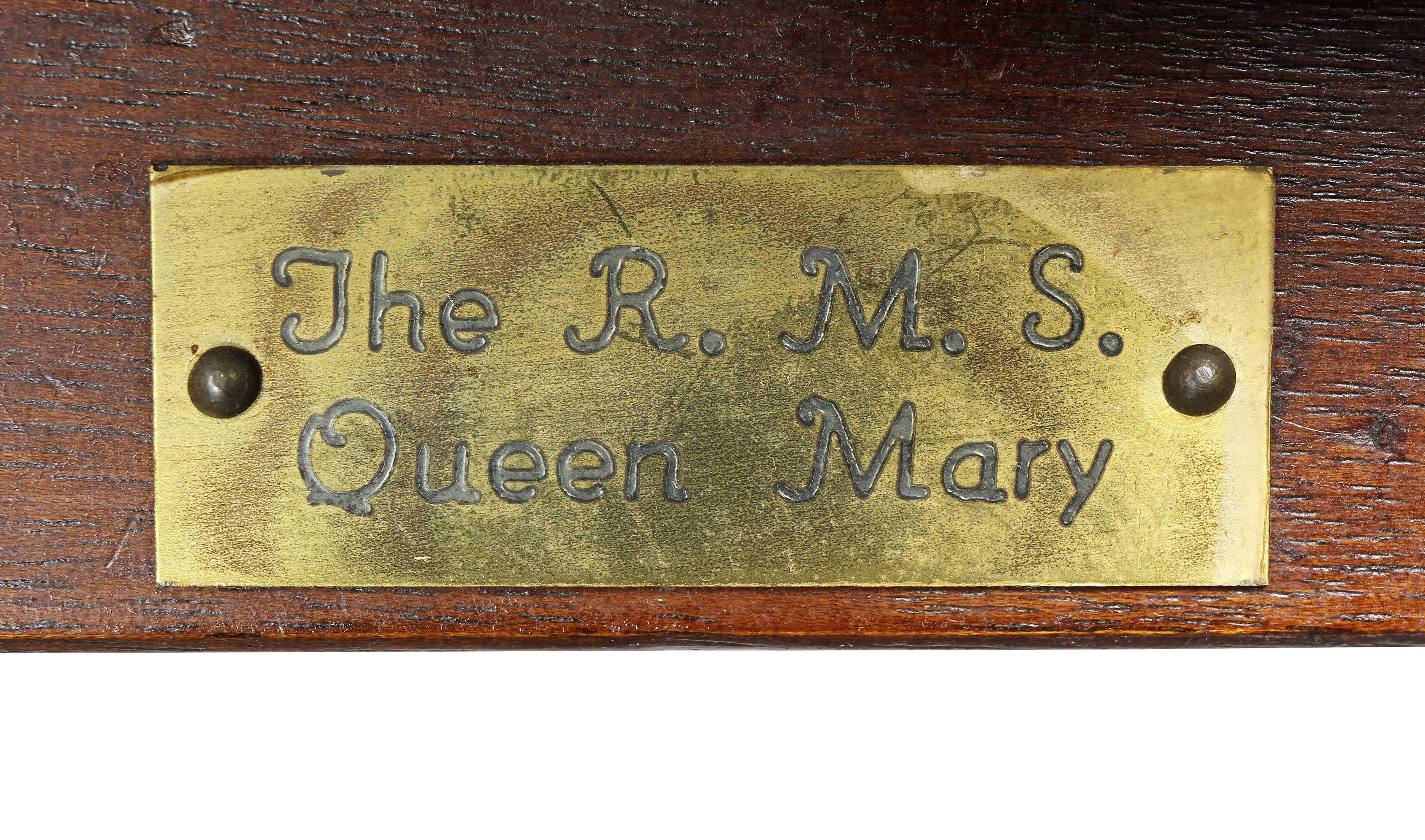 English Edwardian Mahogany Bed Ladder from the R.M.S Queen Mary