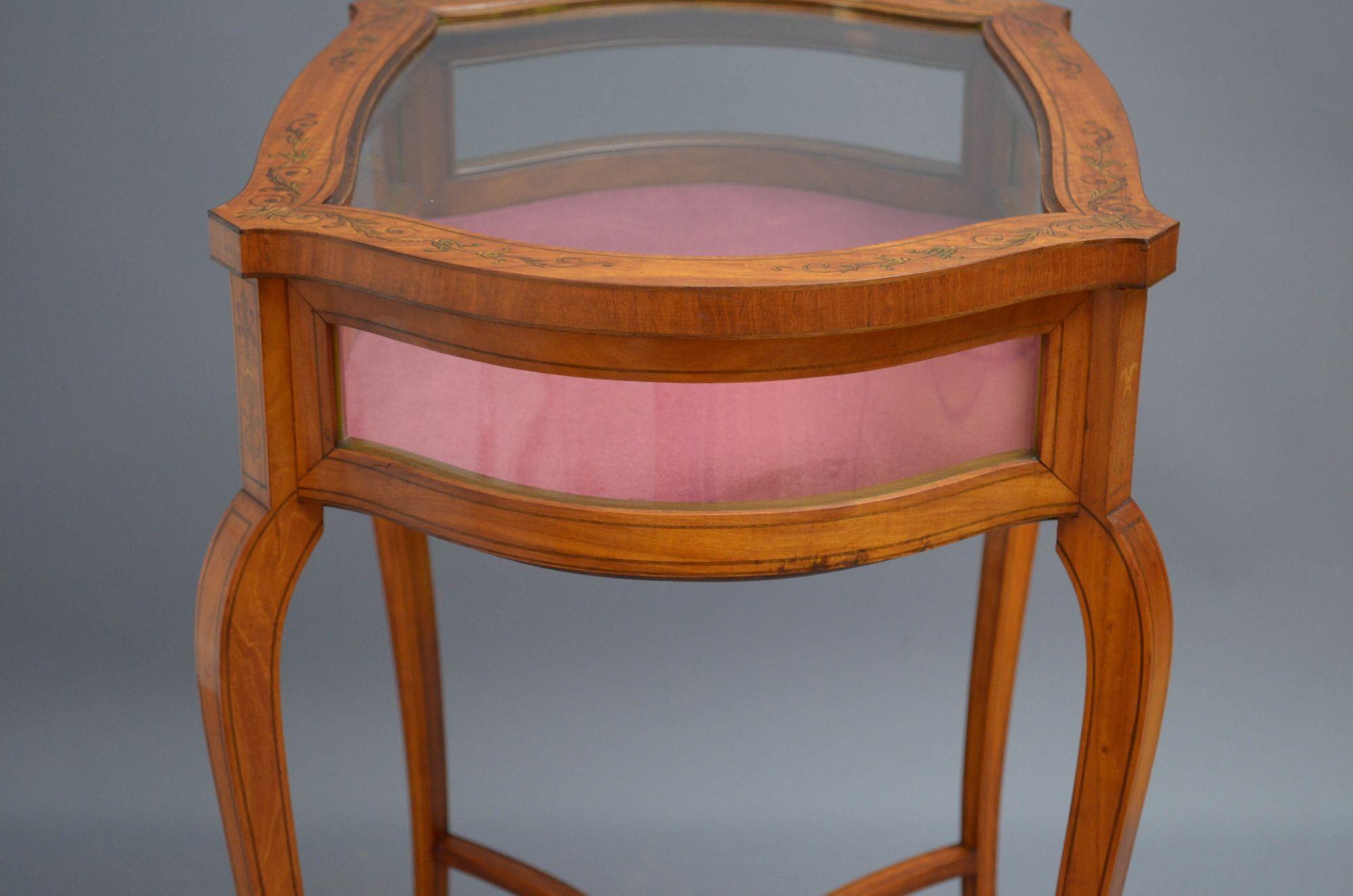 Edwardian Mahogany Bijouterie Table Display Table For Sale 8