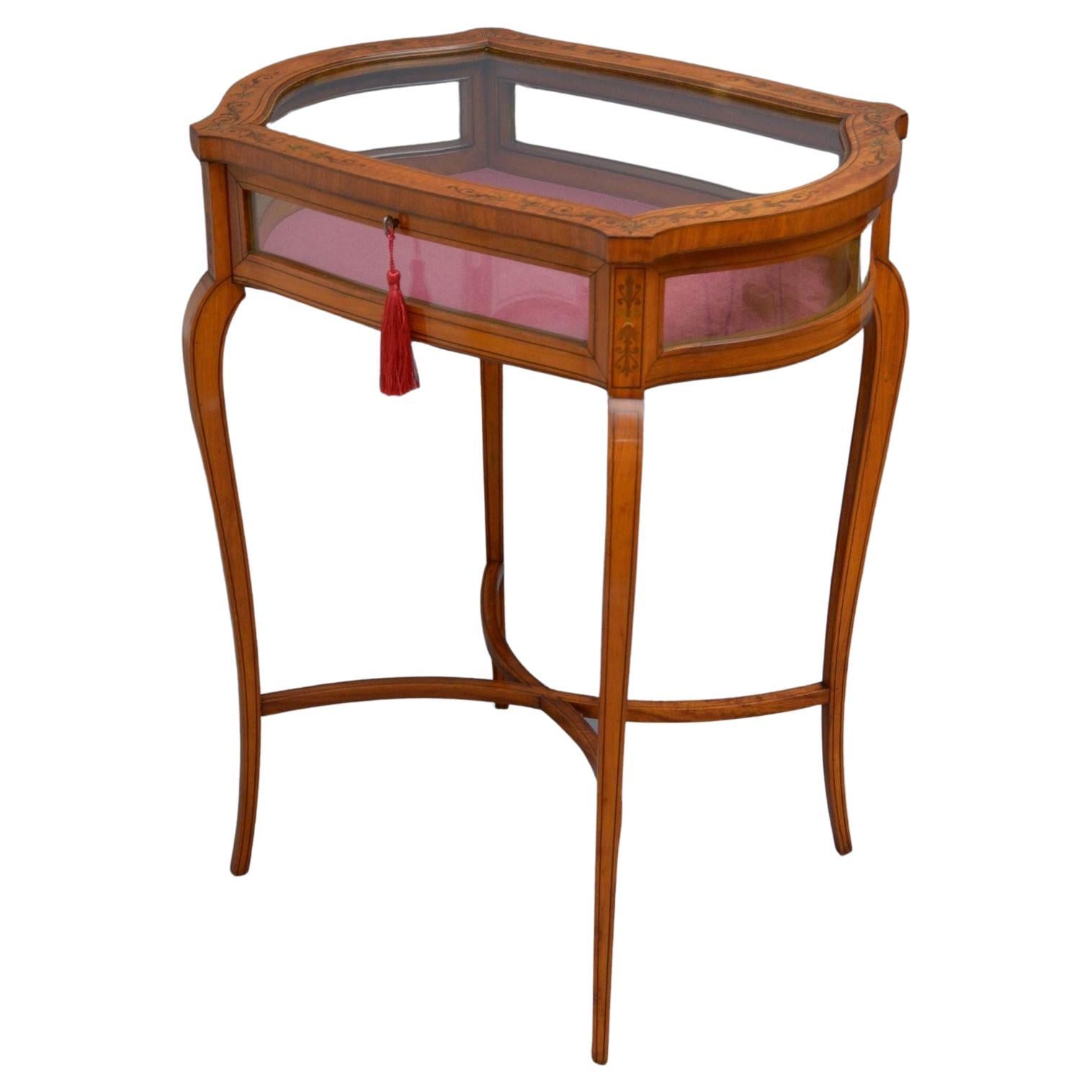 Edwardian Mahogany Bijouterie Table Display Table For Sale