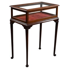 Table de bijouterie/trésor en acajou de l'époque édouardienne