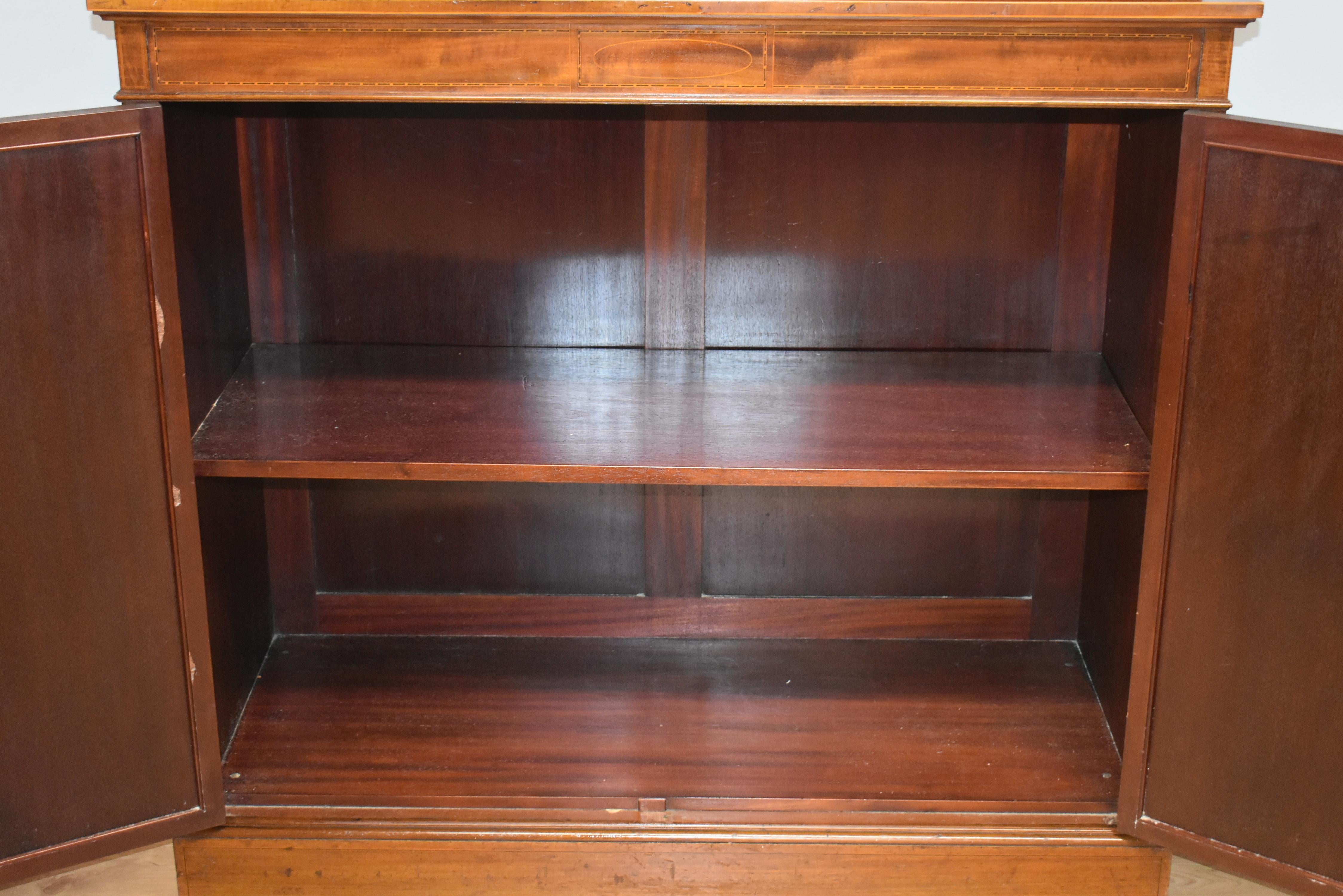 Edwardian Mahogany Bookcase (Frühes 20. Jahrhundert)