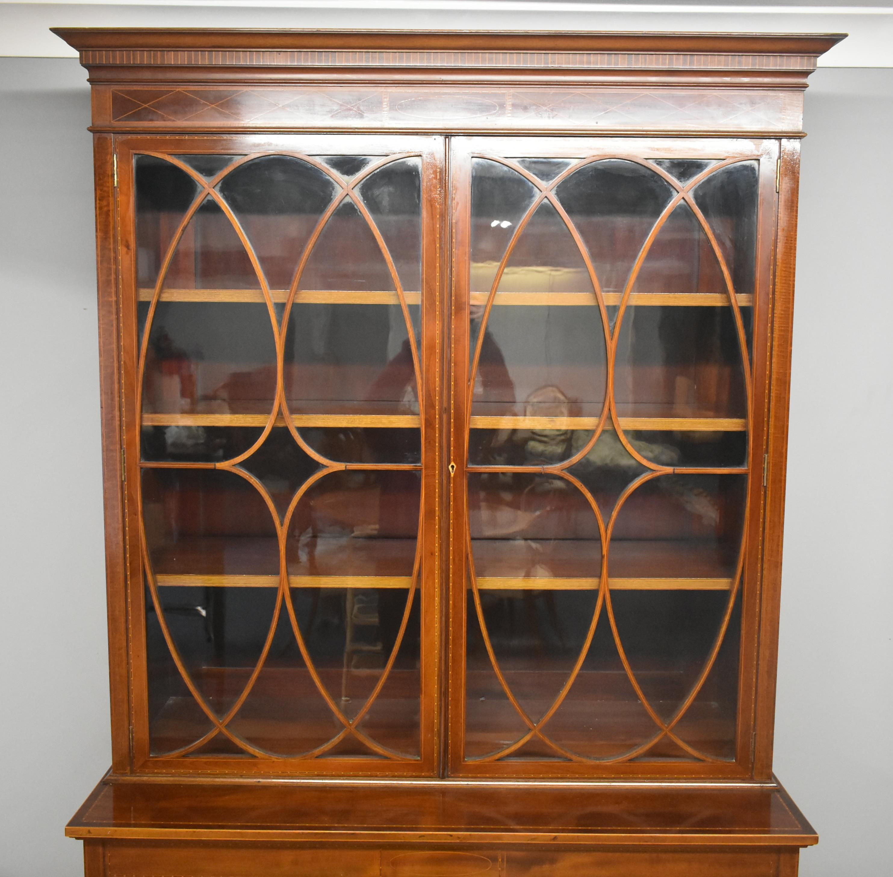 Edwardian Mahogany Bookcase (Mahagoni)