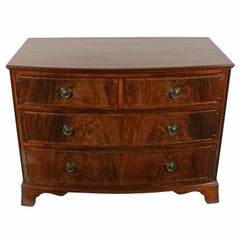 Edwardian Mahogany Bow Front Chest