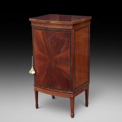 Edwardian Mahogany Bowfront Music Cabinet