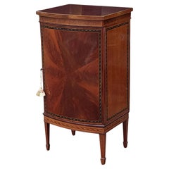 Edwardianischer Notenschrank aus Mahagoni mit Bogenfront