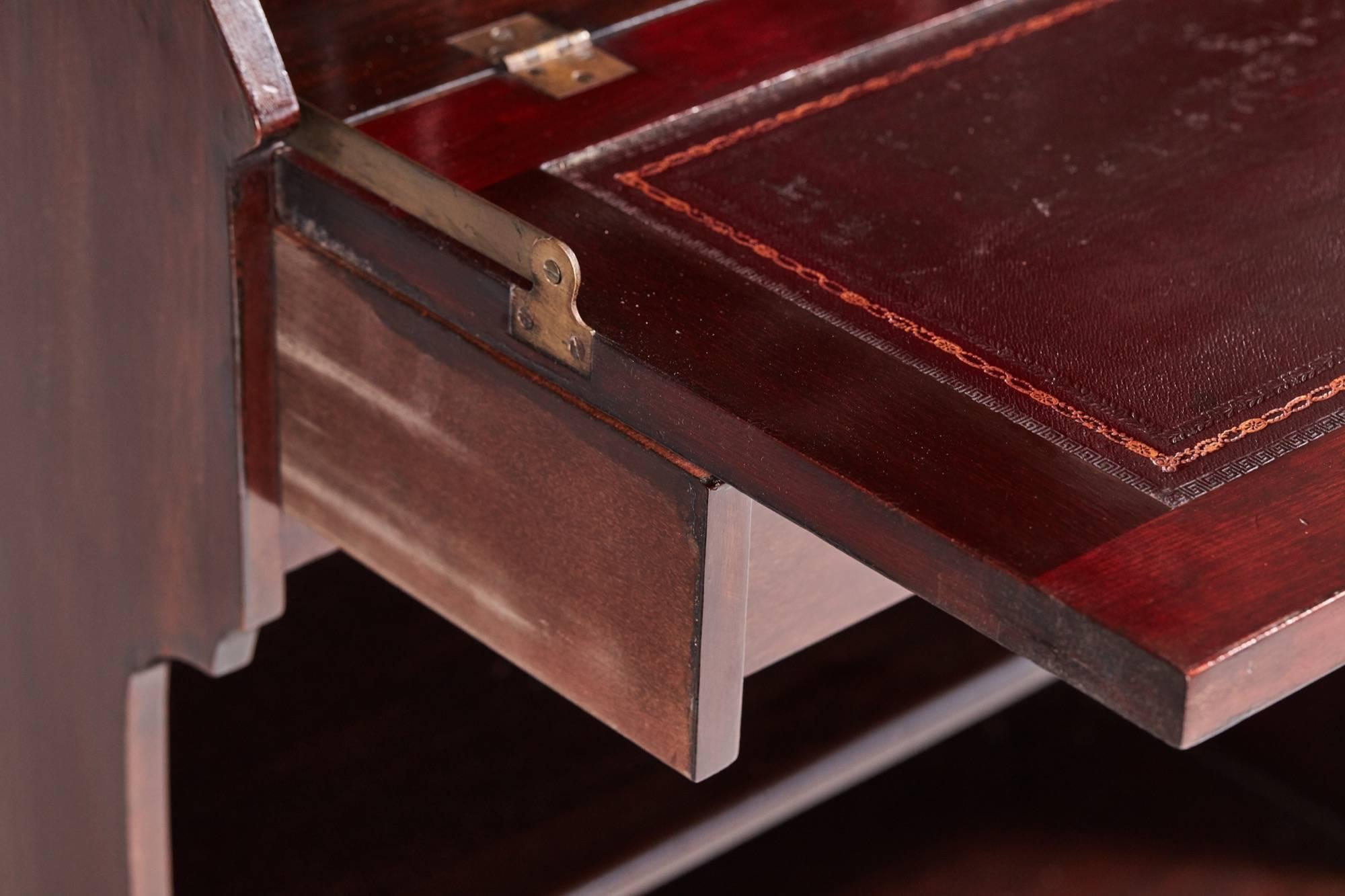 Edwardian Mahogany Bureau Cabinet 7