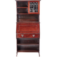 Vintage Edwardian Mahogany Bureau Cabinet
