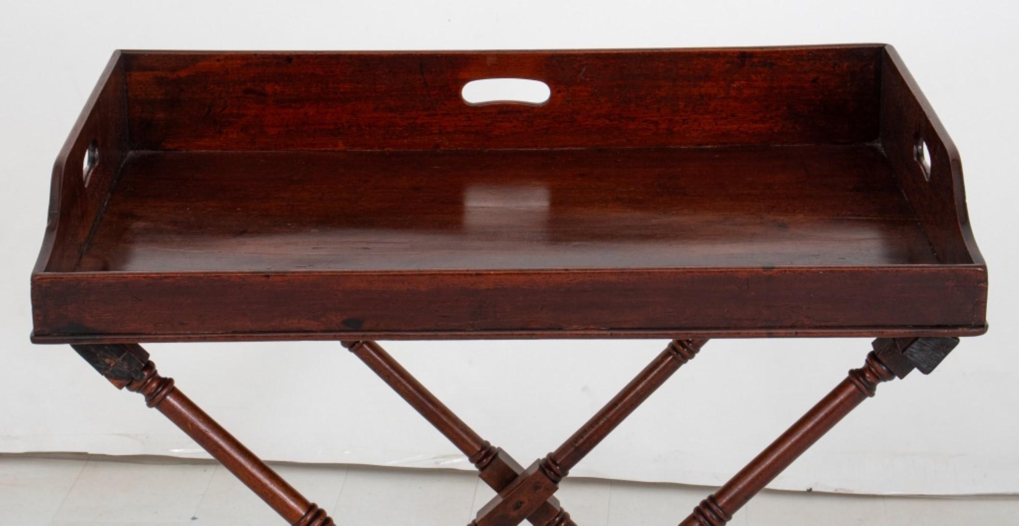 Edwardian Mahogany Butler Tray on Stand, ca. 1910 For Sale 5