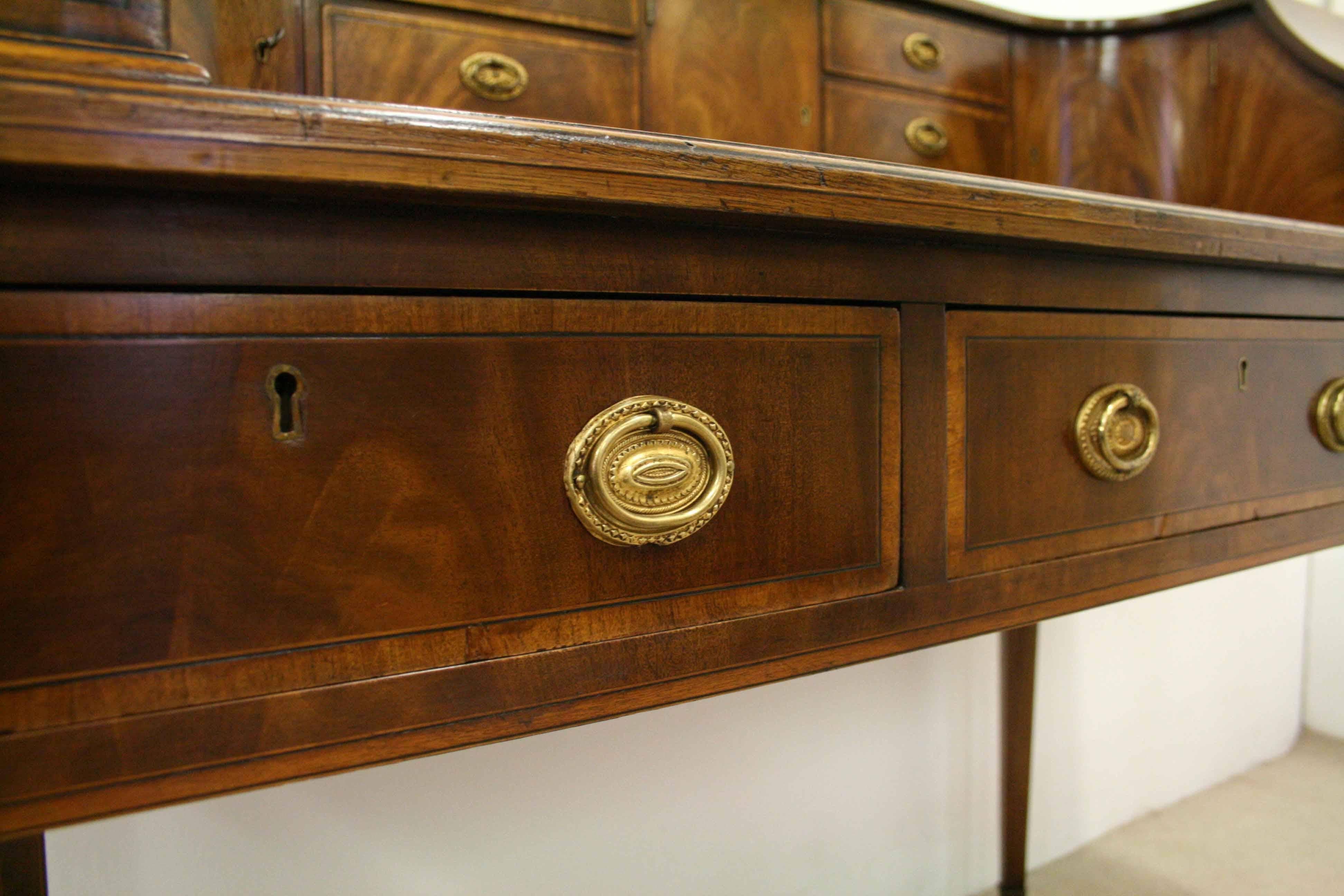 Edwardian Mahogany Carlton House Desk 8