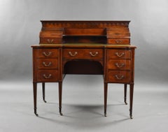 Edwardian Mahogany Carlton House Desk