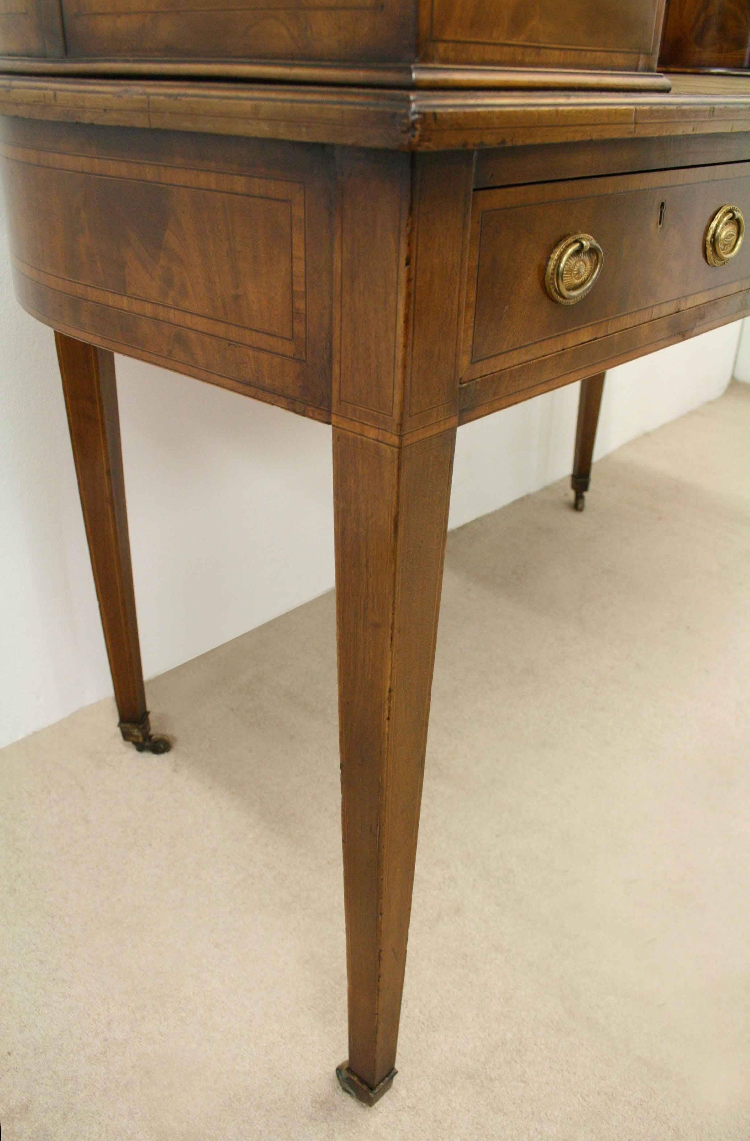 Edwardian Mahogany Carlton House Desk 1