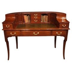 Edwardian mahogany Carlton House desk