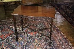Edwardian Mahogany Chinese Chippendale Style Silver Table