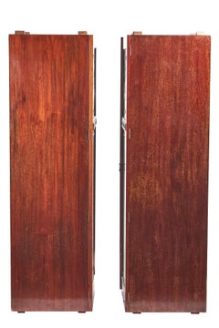 Edwardian Mahogany & chinoiserie Decorated Wardrobe