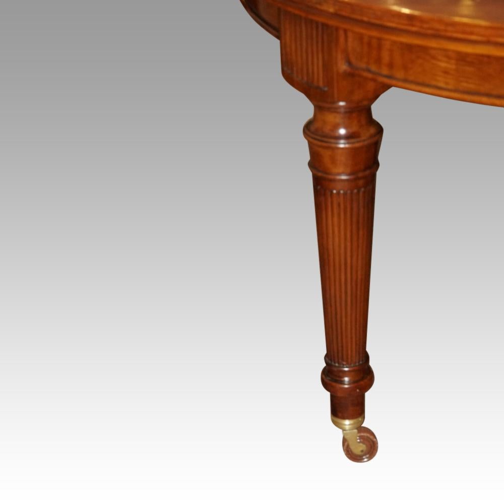Edwardian Mahogany Circular Extending Dining Table For Sale 1