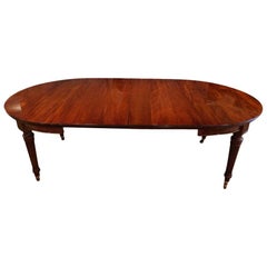 Edwardian Mahogany Circular Extending Dining Table