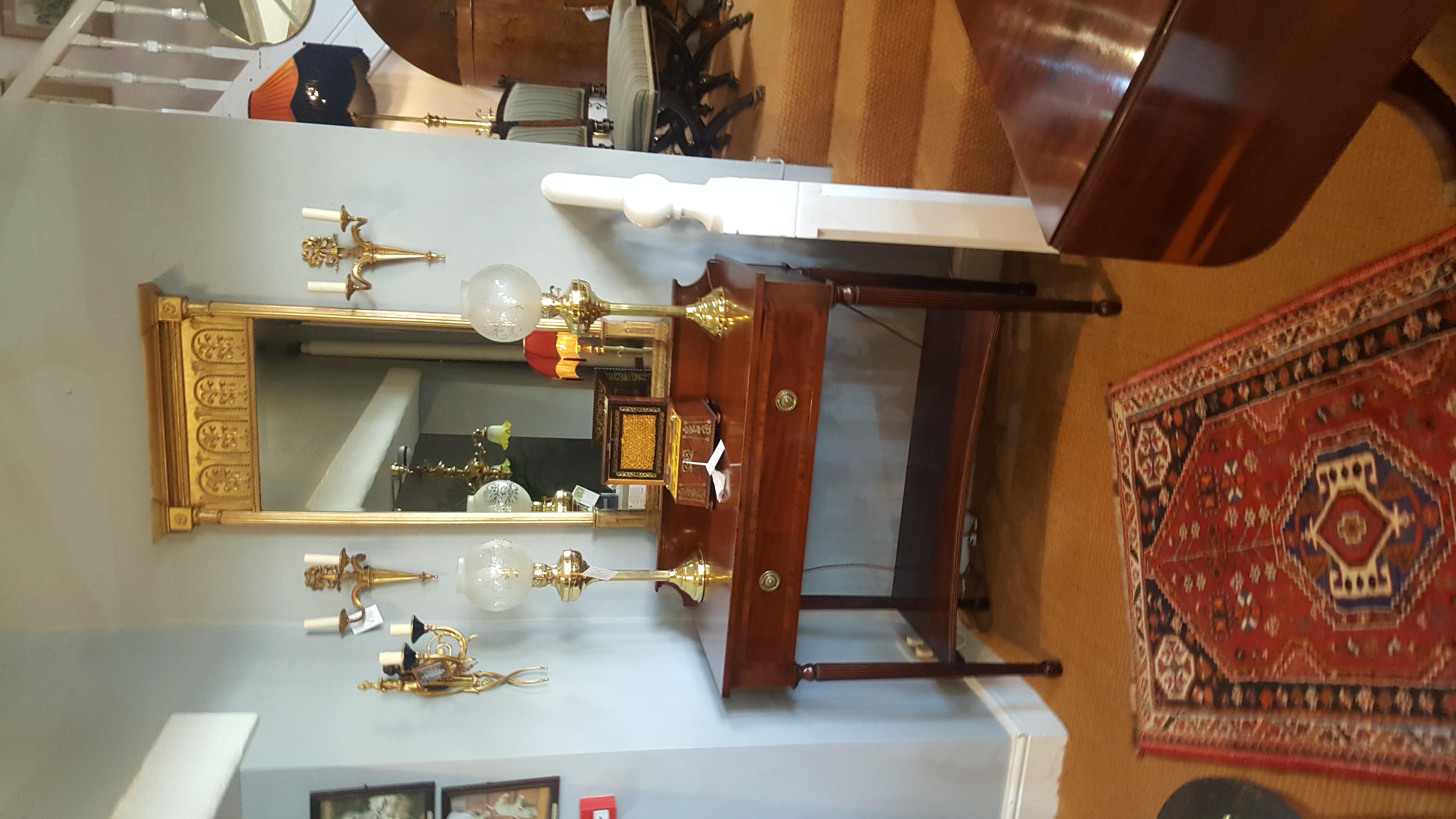 English Edwardian Mahogany Console Table 