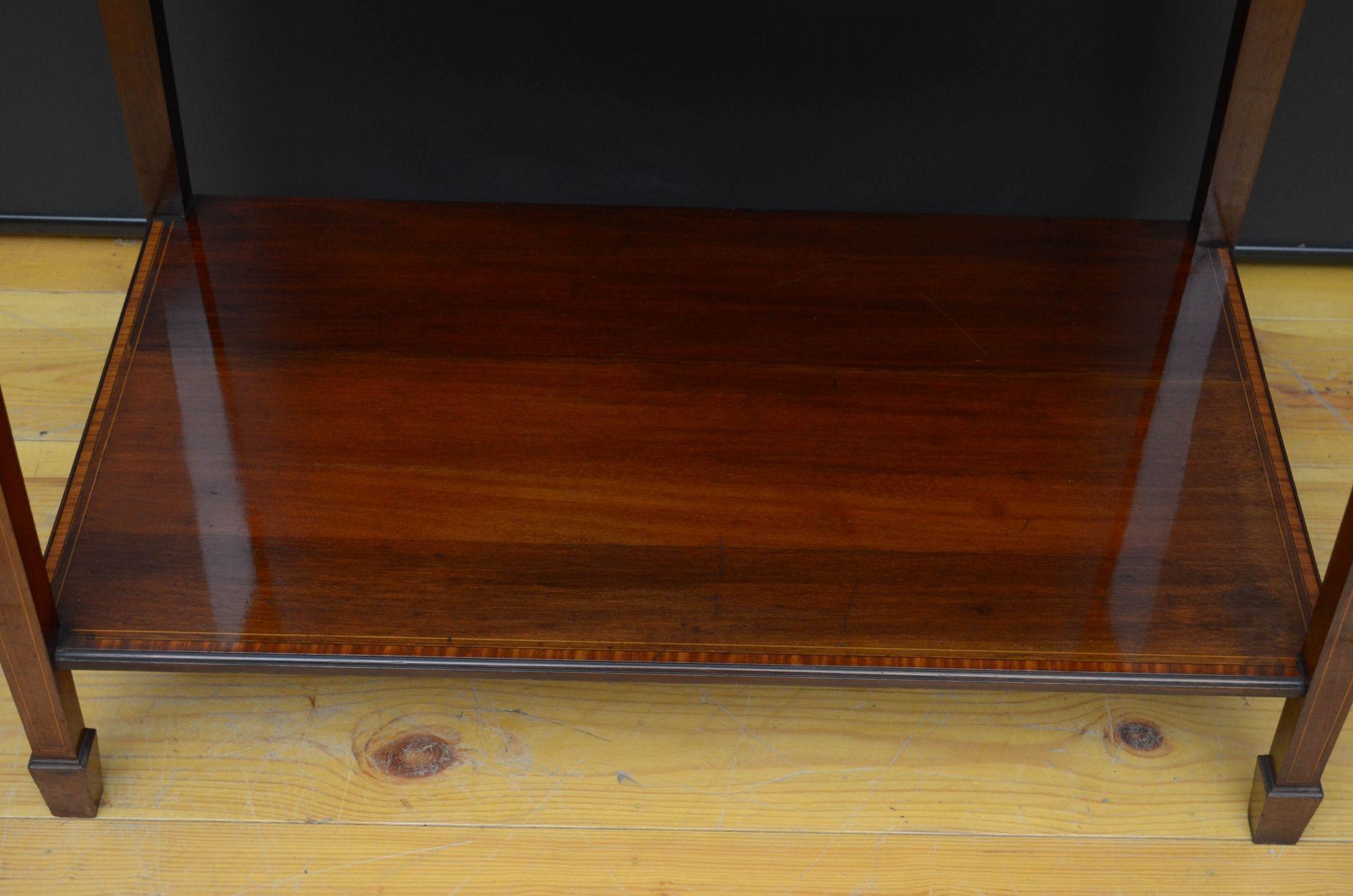 Edwardian Mahogany Console Table / Serving Table For Sale 10