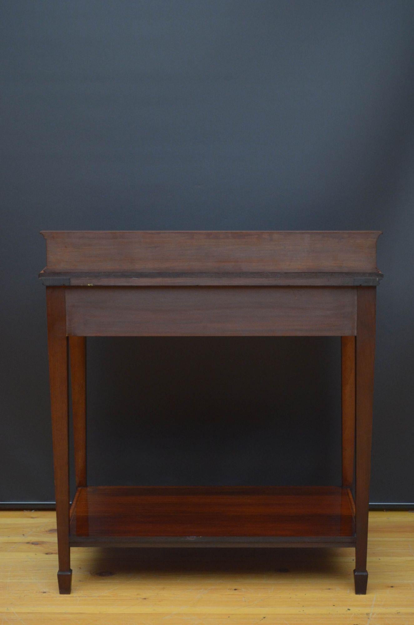 Edwardian Mahogany Console Table / Serving Table For Sale 12