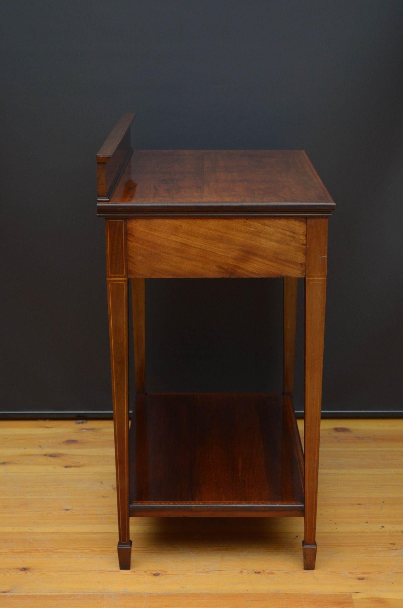 Edwardian Mahogany Console Table / Serving Table For Sale 13